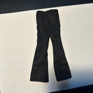 1/6 black trousers with wide ankles