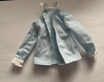 1/6 scale blue / White Shirt