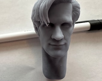 11º Doutor sorrindo cabeça sem pintura