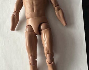 Corpo magro e musculoso em escala 1/6