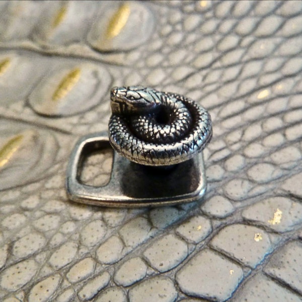 Ouroboros Snake Button Clasp|Accepts Up To 10mm Cord|Bracelet Making, Necklace Making, Jewelry Clasp