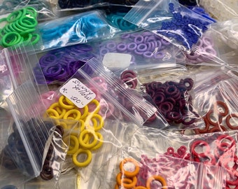LOT Silicone O Rings, Silicone Jump Rings|Over 1500 Pieces|2mm to 12mm|Kids Crafts, Jewelry Making for Kids, Leather Jewelry Making (1003)
