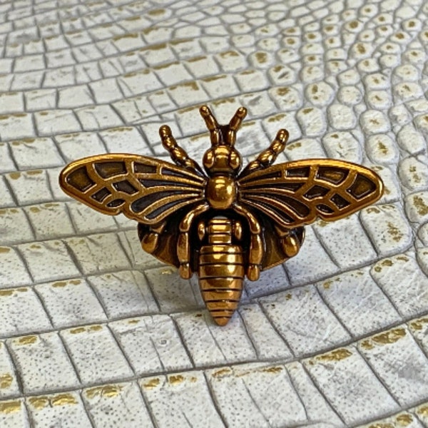 Honeybee Toggle Purse Clasp|Rich Golden Bronze Plated Zinc|50x36mm Assembled|DIY Purse, Replacement Purse Clasp, Handbag Lock