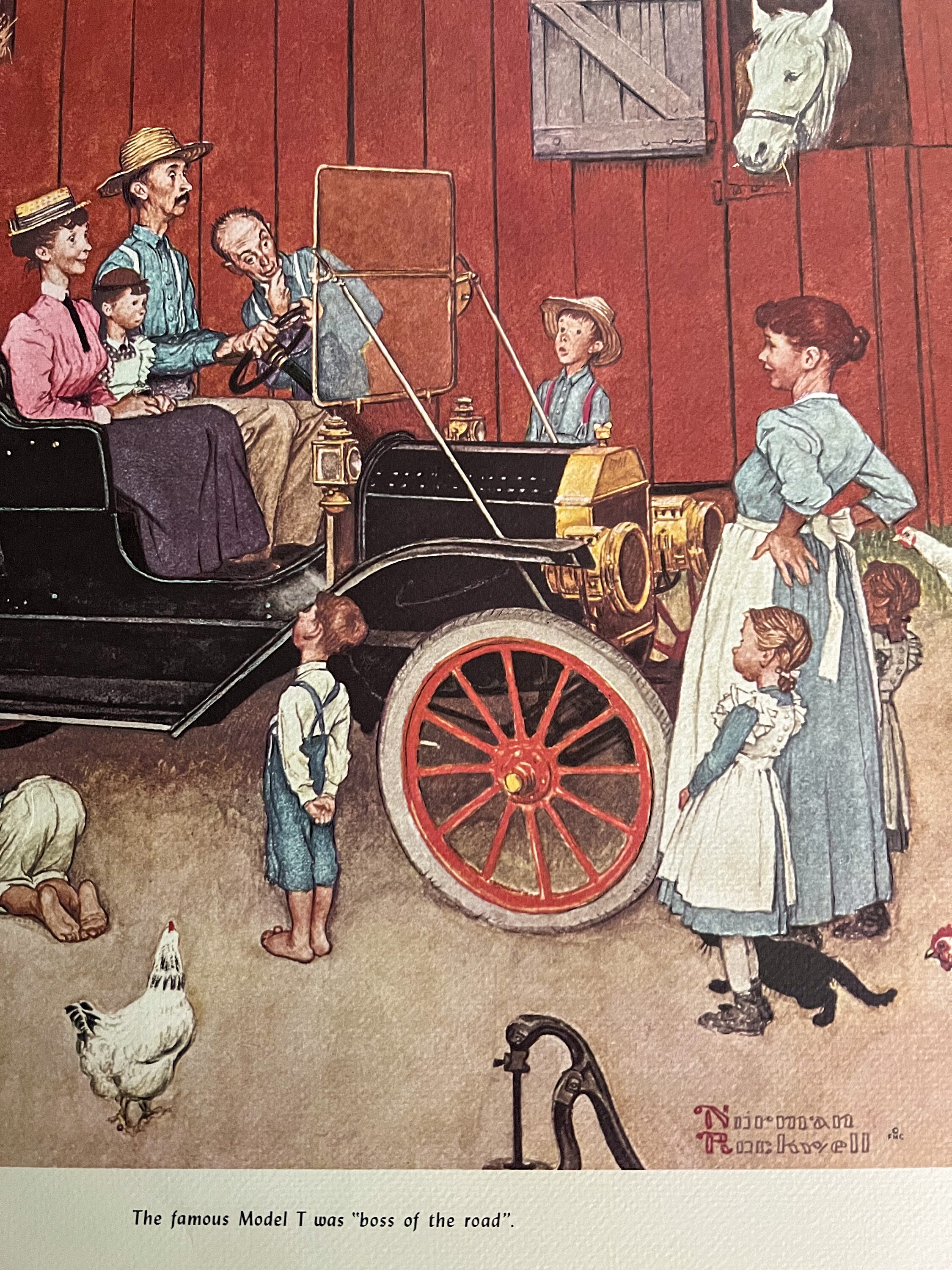Vintage Norman Rockwell Print - the Famous Model T Was "boss of the ...