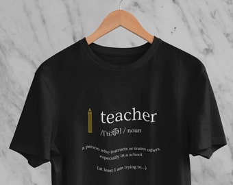 Unisex T-Shirt "Teacher" Teacher Gift Thank You Teacher Gift Teacher Shirt Gift Colleague Funny T-Shirt Graduation Gift