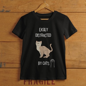 Unisex T-Shirt Cat Lover Cat Lovers Cat Shirt Funny Gifts Cat Gift Gift Girlfriend