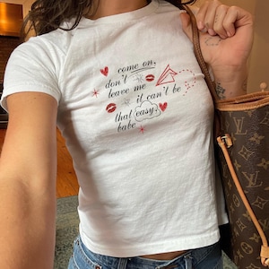No One Noticed The Marias Shirt Baby Tee - match concert tee, y2k baby tee, 90s style tee, pop music, indie music shirt, trendy babytee