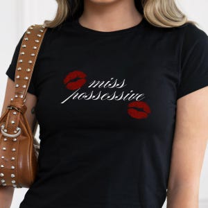 Miss Possessive Tate Mcrae Shirt Baby Tee - Trendy Babytee, Think Later Tour Shirt, T8 Jersey Merch, Tate Mcrae Concert Shirt, 90s baby tee