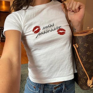 Tate Mcrae Shirt Miss Possessive Baby Tee - Trendy Babytee, Tate Mcrae Concert Shirt, Think Later Tour Shirt, Graphic T-shirt T8 Music Merch