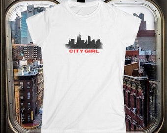 City Girl, Baby Tee, y2k, 90s Baby Tee, Graphic Tshirt, Coquette 90s, y2k Baby Tee