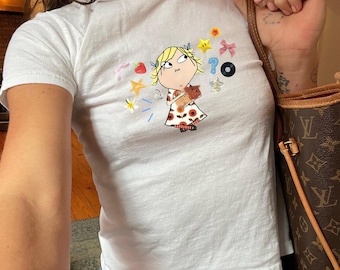 2000s Cartoon Nostalgia Shirt - Kids TV Show Retro Tee, Graphic Charlie and Lola Y2k Baby Tee, Graphic Cartoon Shirt, 90s Style Cartoon