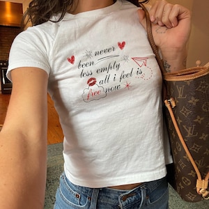 Gracie Abrams Free Now Shirt Baby Tee - The Secret of Us Merch, Gift for Daughter, Gracie Abrams Tshirt, TSOU Tour Merch, Trendy Baby Tee