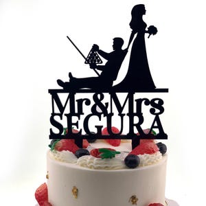 Billiards Wedding Cake Topper Playing Billiards Couple Cake Topper Billiards 8 Ball Wedding Cake Topper Custom Pool Cake Toppers For GiftT40