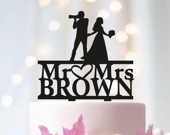 De gâteau de mariage de photographe, de gâteau de photographe de marié, de gâteau de mariée faisant glisser le marié, de gâteau unique, de gâteau de travail