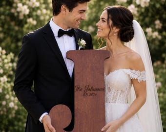 Personalized Wooden Letter Wedding Guest Book Alternative