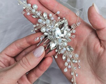 COYUN Haarkamm Mit Kristall & Perlen – Handgefertigter Brautschmuck Für Hochzeit, Fotoshooting & Festliche Anlässe