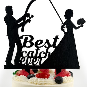 Groom Pulling Bride Wedding Cake Topper - Funny Bride & Groom Cake Decoration - Unique Wedding Topper T130
