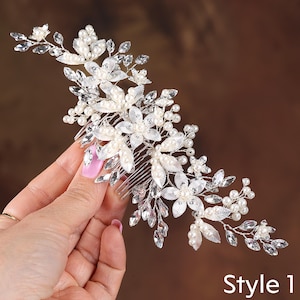 Bridal Hair Comb, Crystal Wedding Hair Piece For Bride