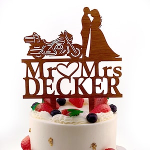 Street Glide Motorcycle Wedding Cake Topper, Ride with me forever Wedding Cake Topper, Motorcycle Wedding Topper, Motorbike Cake Topper T125
