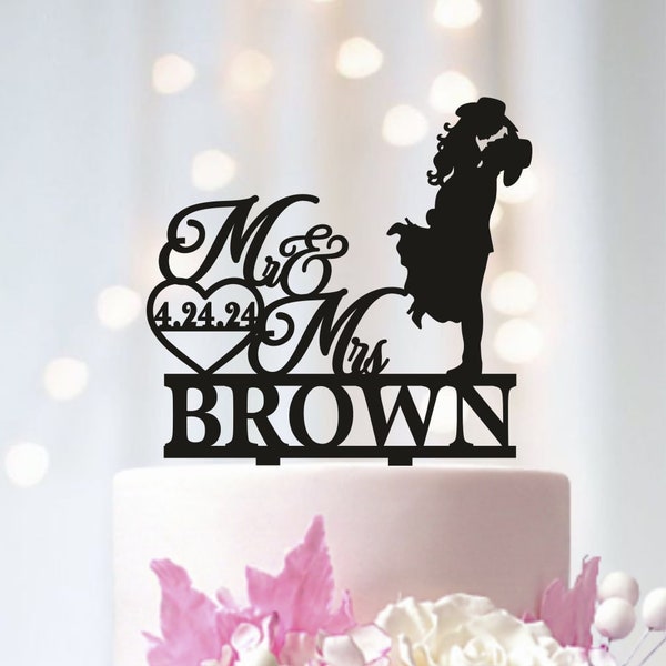 Country Western Wedding Cake Topper, Cowboy Hat and Boots Cake Topper,  Custom Cowboy Wedding Cake Topper, Cowgirl Wedding Cake Topper