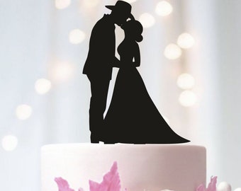 Cowboy Wedding Cake Topper, Country wedding Cake Topper, Western wedding Cake Topper, Cowboy Hat and Boots, Anniversary Cake Topper