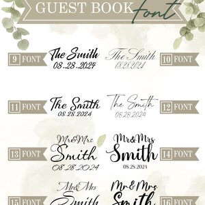 Wedding Alternative Guest Book, Letter Guest Book, Personalized Letter ...