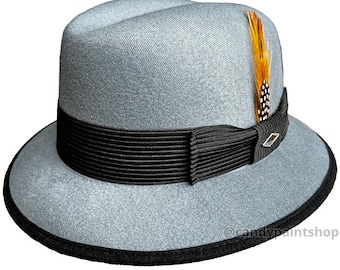 Chicano Homage Fedoras - Grey Authentic Whittier Collection Faux Felt