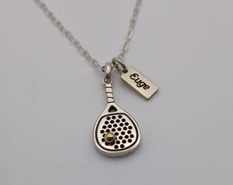 Padel Racket Necklace – Handmade Sports-Inspired Pendant