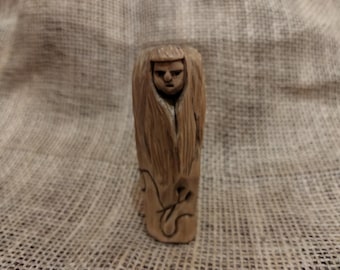 アイヌ文化に着想を得た木彫り、手彫りのニポポ像 - Etsy 日本