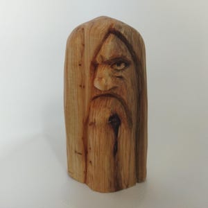 Odin statue. Wooden Odin figurine – Viking God of knowledge and powe