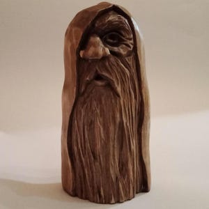 Your Own Odin: Hand-Carved wooden statue – a powerful norse god from viking legends for altar or home