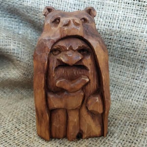 Veles figurine. Slavic pagan god of wisdom and prosperity.