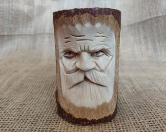 Elder of the Forest – Wood Spirit Face Carving