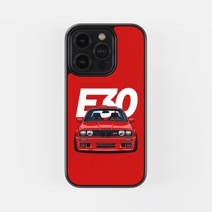 Schokbestendig F30-telefoonhoesje in BMW-stijl voor iPhone-modellen, sterk en dun telefoonhoesje, BMW-accessoires, lichtgewicht bumper voor fans, cadeau