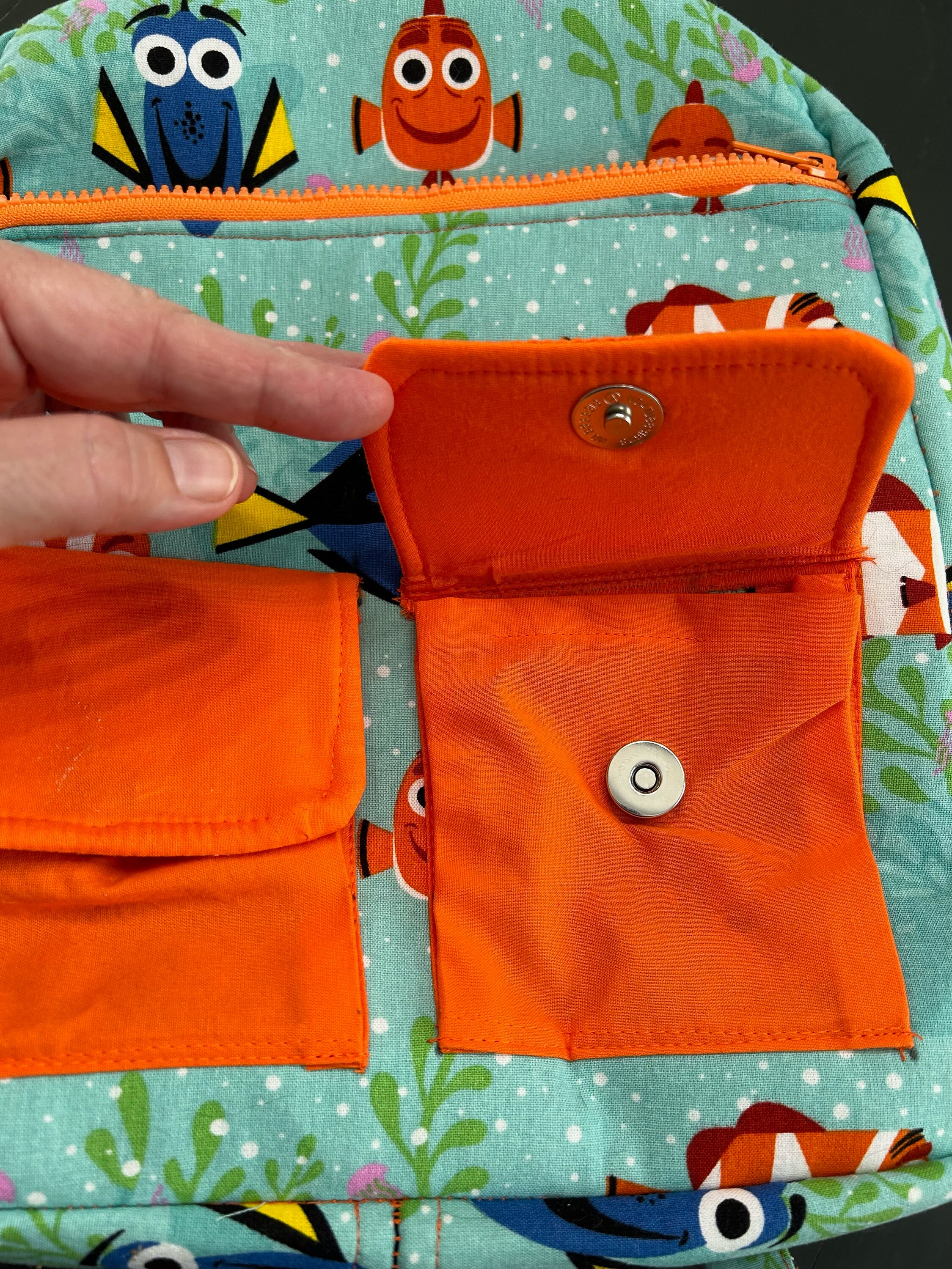 Finding Nemo Backpack. This One of a Kind, Handmade Backpack is Compact ...