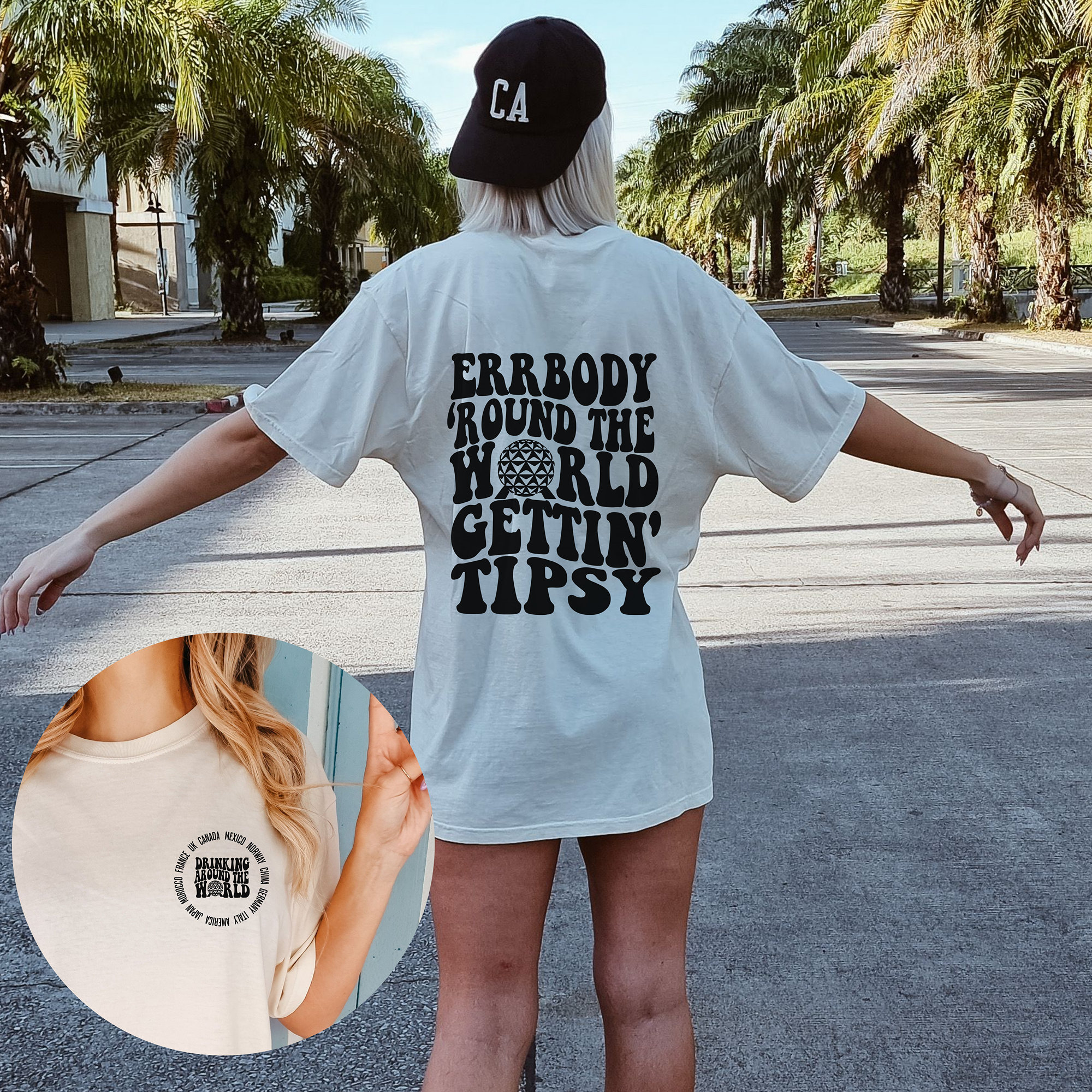 Drinking Around the World Comfort Colors Tee, Disney Style, Drink Around  World Showcase EPCOT, 21st Birthday Gift, Epcot Drinking Shirt - Etsy