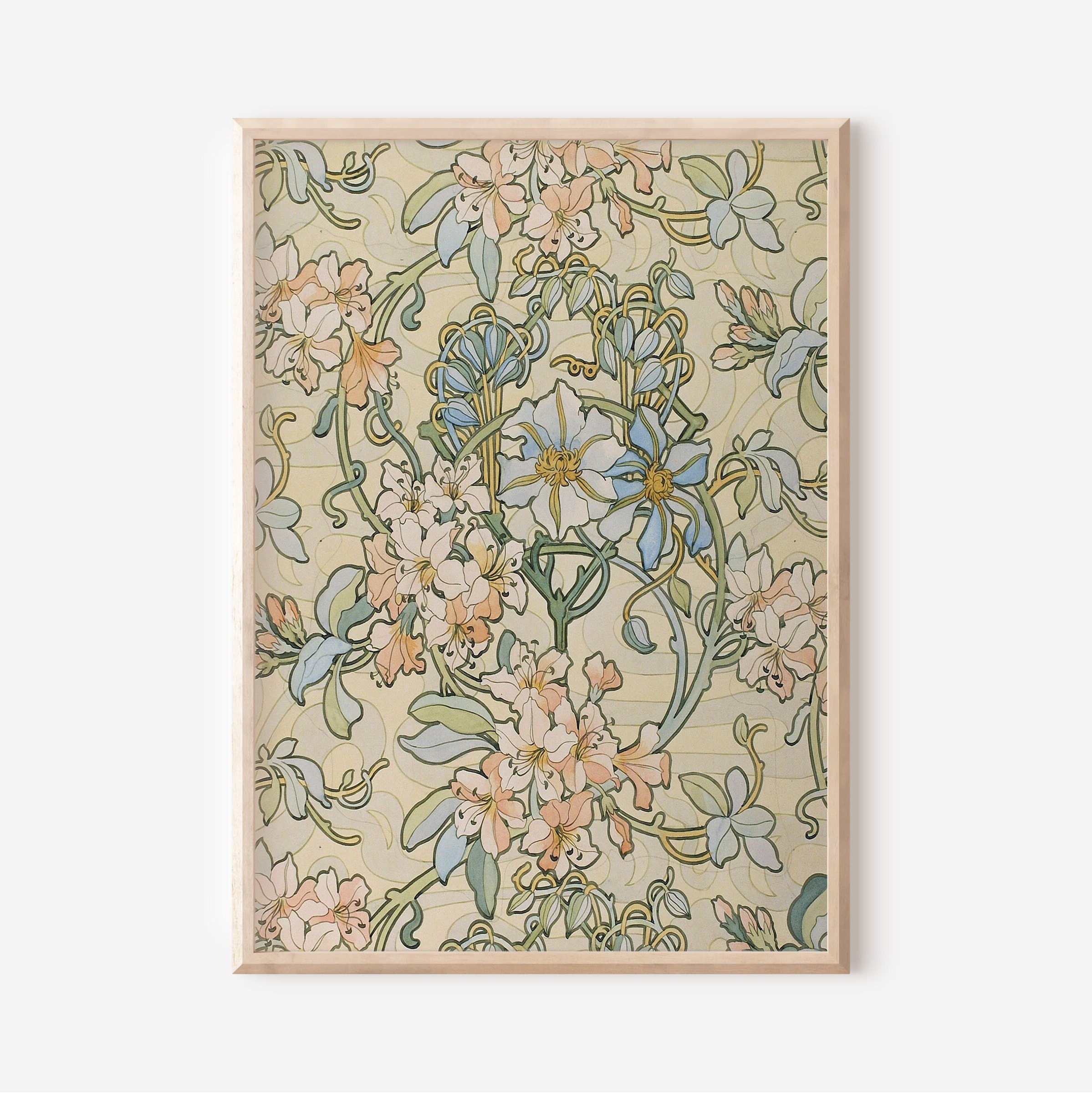 William Morris Print - Art Nouveau Print - Art Nouveau Wall Art - Art ...