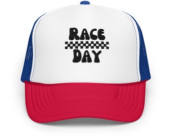 Race Day Trucker Hat, Indy 500 Hat, Embroidered Trucker Hat, Indianapolis Motor Speedway Hat, This is May, Embroidered Indy 500 Hat