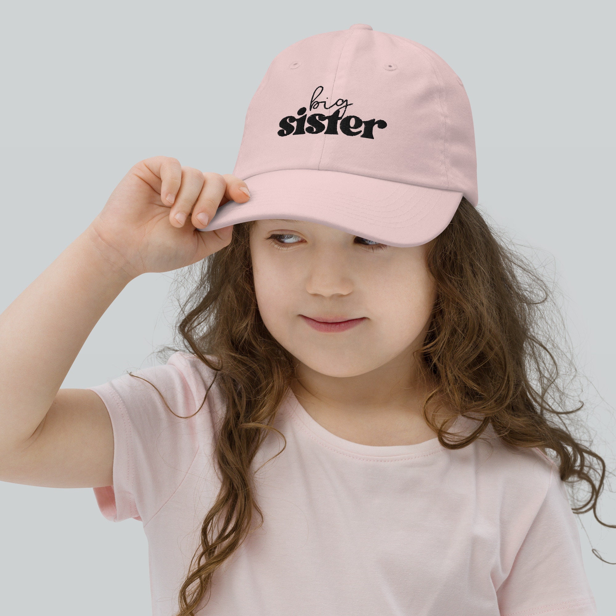 Big Sister Youth Baseball Cap – Embroidered Girls Hat