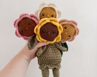 Flower Lovey | Flower Plushie | Flower Snuggler | Flower Amigurumi