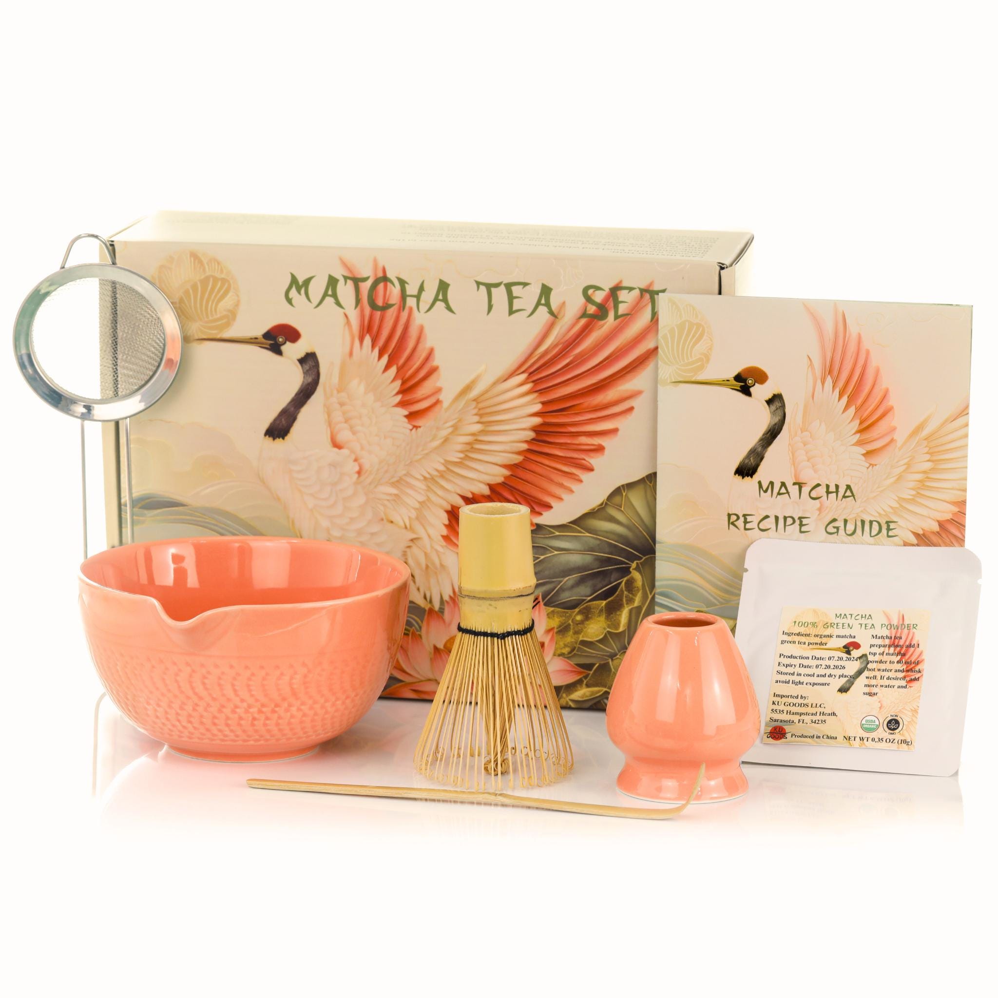 Matcha-Schneebesen-Set Komplett – Mit Keramikschale, Bambus-Chasen, Sieb & Zubehör Für Perfekten Tee