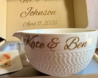 Hochzeitsgeschenk für Paar - Individuelles Matcha Set mit Namen, Mr & Mrs Andenken