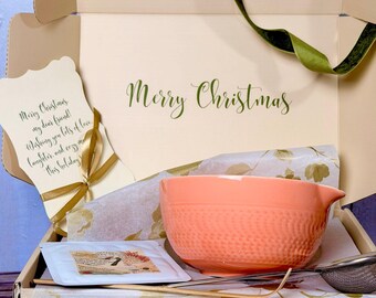 Matcha Geschenk Set zu Weihnachten | Luxus Tee Geschenkbox mit Karte