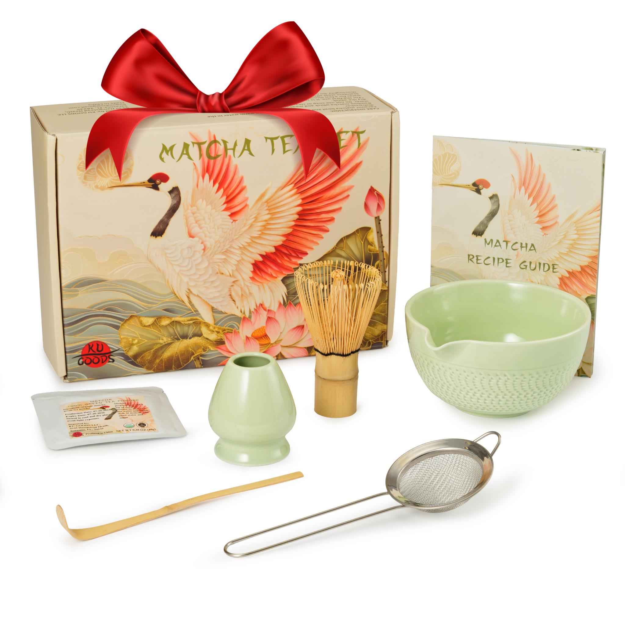 Japanische Matcha Schale Macha Tea Set 7-teiliges Matcha-Tee-Set (Rosa) – Mit Schale, Besen & Zubehör – Perfekt Für Matcha-Liebhaber Teanagoo Matcha Set Matcha Set Mit Schale