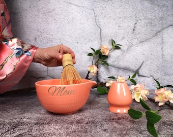 Personalisiertes Matcha-Set für Mama - Benutzerdefiniertes Teekit, einzigartiges Muttertagsgeschenk