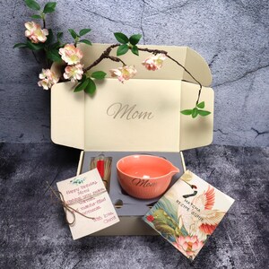 Personalized Matcha Set for Mom – Custom Tea Kit, Unique Mother’s Day Present Orange