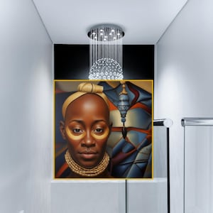 Black Woman Art, African culture Wall Art, Black Art Print, Digital Art, INSTANT DOWNLOAD, Printable Wall Art, Black Wall Art, Wall Decor.