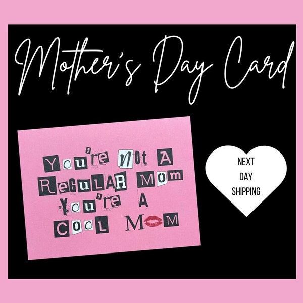Mother's Day Card / For Wife / For Mom / Mean Girls Quote / Burn Book / Mother's Day Gift - Two Sizes Available