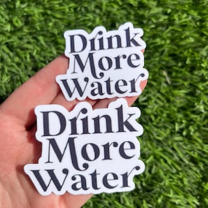 Drink More Water, Stickers, Hydrate Sticker, Workout Sticker, Water Bottle Stickers, Sticker For Tumbler Cups, Motivational Sticker