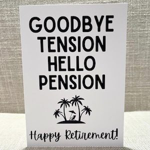Retirement Card, Retirement Gift, Retirement Favors, Retirement Funny Cards, Happy Retirement, Retirement For A Friend, Greeting Cards